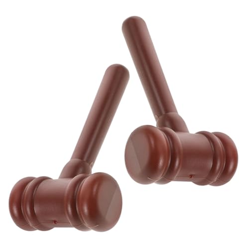 Happyyami 2 Stück Richterhammer-Requisiten Hammerstütze Richterhammer prop Urteilshammer Spielzeughammer Kostümhammer Hammer Hammerverzierung Plastik Brown Happyyami 2 Stück Richterhammer-Requisiten Hammerstütze Richterhammer prop Urteilshammer Spielzeughammer Kostümhammer Hammer Hammerverzierung Plastik Brown von Happyyami