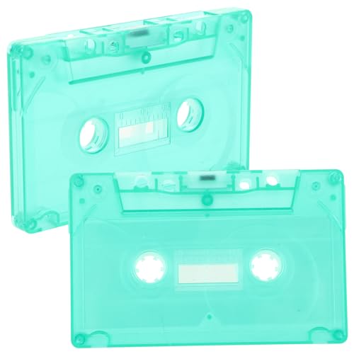 Happyyami 2 Stück Weißes Band Leere Kassettenbänder Aufnahmekassettenbänder Leeres Bewegliches Band Hand Scrapbook Retro Leer Audioband Audiokassettenband Magnetband Hellgrün von Happyyami