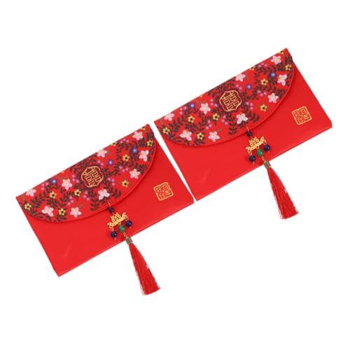Happyyami 2 Stück rote Umschlagtasche briefumschläge rote pakete chinesisch Hochzeitsumschlag chinesische neujahrsgeldumschläge chinesische Glücksmünzentüten Stoff Happyyami 2 Stück rote Umschlagtasche briefumschläge rote pakete chinesisch Hochzeitsumschlag chinesische neujahrsgeldumschläge chinesische Glücksmünzentüten Stoff von Happyyami