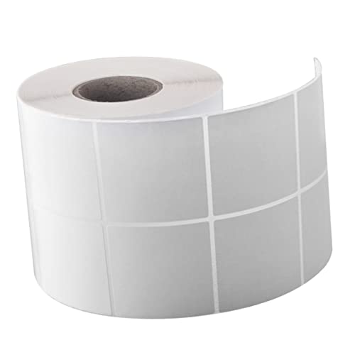 Happyyami 2000Stücke Leere Selbstklebende Weißes Etikett für Drucker für Barcode Adresse und Versand für Einfache Handhabung und Präzise Beschriftung von Happyyami