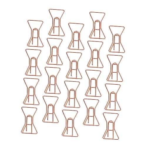 Happyyami 20Stücke Dekorative Schleifen Papierclips Langlebige Büroklammern aus Hochwertigem Material Kreative Lesezeichen für Dokumente und Karten Entzückende Dateiclips von Happyyami