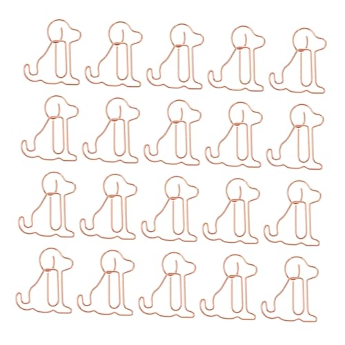 Happyyami 25Stücke Tierform Büroklammern aus Lustige Hund Lesezeichen Clips für Schule Büro und Kreative Deko Hochwertiges Langlebiges Zubehör Organisieren von Dokumenten von Happyyami