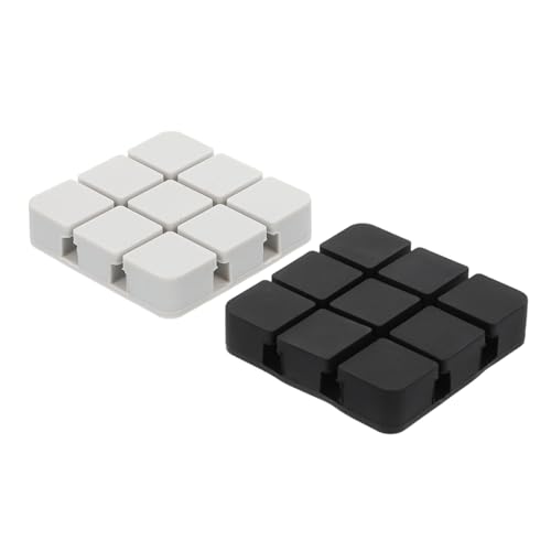 Happyyami 2Stücke Kabelmanagement Organizer Kabelwickler Für Schreibtisch Praktische Kabelhalterung Für Kopfhörer Ladekabel Kompakte Einfach von Happyyami