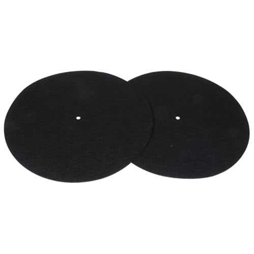 Happyyami 2Stücke Vinyl Schallplatten Filzmatten Antistatische Plattentellerauflage Dicke für Optimalen Schutz Geräuschreduzierung Beim Abspielen Happyyami 2Stücke Vinyl Schallplatten Filzmatten Antistatische Plattentellerauflage Dicke für Optimalen Schutz Geräuschreduzierung Beim Abspielen von Happyyami
