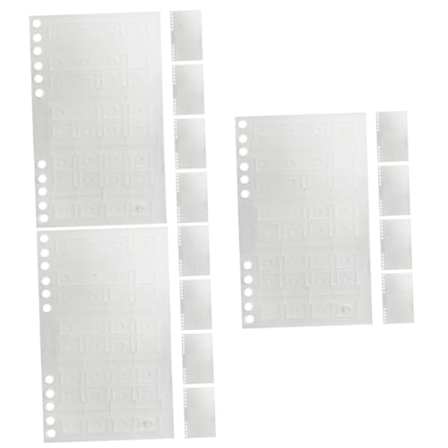 Happyyami 3 Sätze Loseblatt Aufkleber Bibliotheksregisterkarten Lesezeichen Abnehmbar Klebrig Scrapbooking Ordner Buchanmerkungszubehör Schulseitenmarkierungen 5 Blätter * 3 von Happyyami