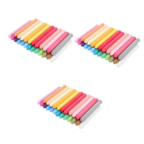 Happyyami 3 Sätze Wasserlösliche Staubfreie Kreide Zeichnung Markierungen Staubkreide Wasserlösliche Kreide Stiftnagler Kreidemarker Gehwegkreide Feste Kreide Toner Colorful 48 Stück * 3 von Happyyami