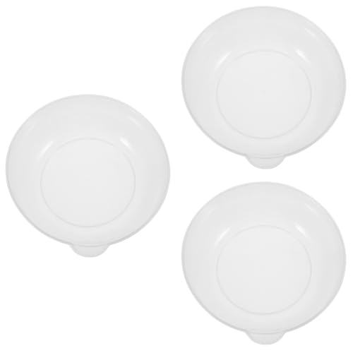 Happyyami 3 Stück Küchenwaage kochgeschirr kitchen scale trifle schale Küchenutensilien plaste schüsseln kreisförmig Tabletts Party Platte elektronische Messwaage Plastik Transparent von Happyyami