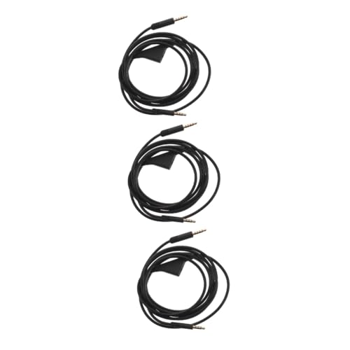 Happyyami 3 Stück Langlebiges Kopfhörer-audiokabel Kopfhörerverlängerungskabel Ersatz-audiokabel Usb Kopfhörerkabel Mikrofon Schnüre Headset-kabel Black Blanker Kupferdraht Happyyami 3 Stück Langlebiges Kopfhörer-audiokabel Kopfhörerverlängerungskabel Ersatz-audiokabel Usb Kopfhörerkabel Mikrofon Schnüre Headset-kabel Black Blanker Kupferdraht von Happyyami