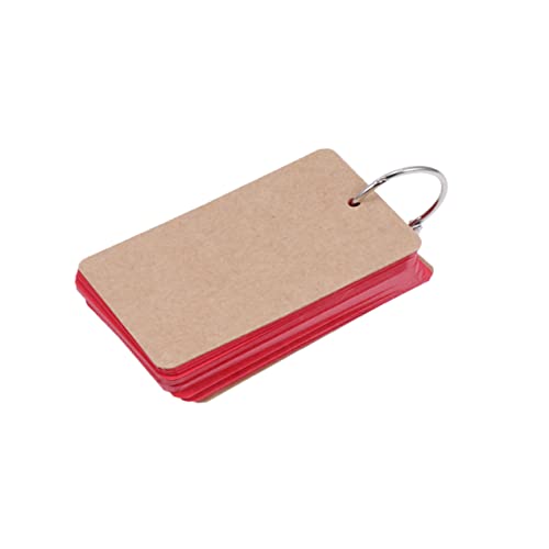 Happyyami 3Stücke Notizblock Metallring Blankokarten für Notizen Lesezeichen und DIY Projekte für Schule und Büro Kompakte Rot Happyyami 3Stücke Notizblock Metallring Blankokarten für Notizen Lesezeichen und DIY Projekte für Schule und Büro Kompakte Rot von Happyyami