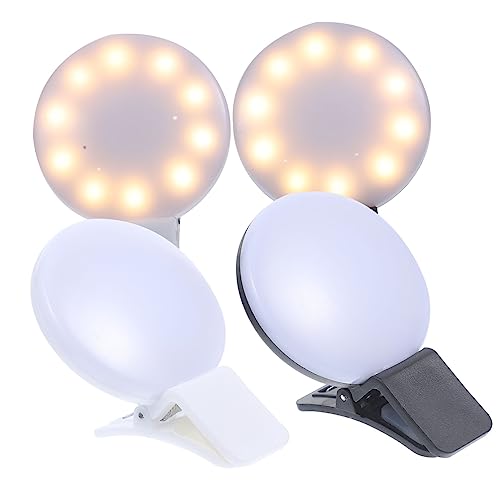 Happyyami 4 Stck. Selfie-fülllicht Kleines Wiederaufladbares Schwesternlicht Abzeichenlichtclip An Mini-USB-krankenschwesterlicht Tragbares Krankenschwesterlicht 50 Mah Lithiumbatterie von Happyyami