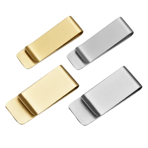 Happyyami 4 Stück Rechnung Ordner Notizhalter Aus Metall Büroklammern Testen Stiftclips Notizbuch-stifthalter-clip Kleiner Klipp Stifthalter Für Notizbuch Dateiklemme Messing von Happyyami
