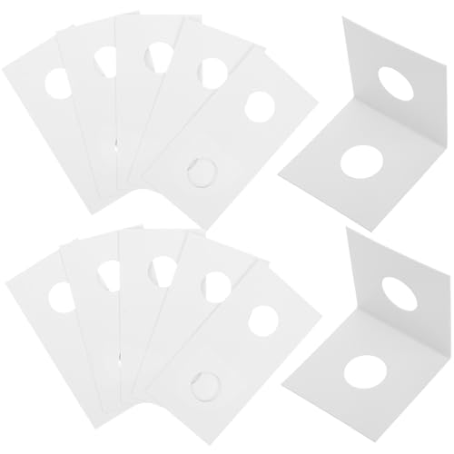 Happyyami 400 Stück Währung Büroklammer Münzorganisator Münzhalter Währungsinhaber Klein Münzordner Praktischer Münzclip Münze Schutz Sammeln Münzversorgung Weiß Papier von Happyyami