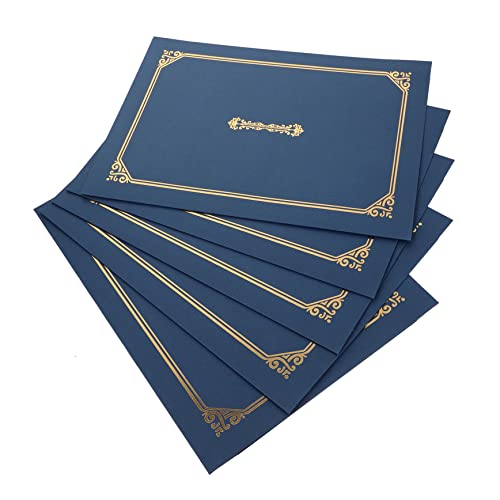 Happyyami 5 Stück Zertifikatshülle starr Inhaber Ordner Mehrfachdiplom Büro Abschlusszeugnis-Schriftrolle groß Halterabdeckungen zertifikat deko zertifikat halter Papier Blue Happyyami 5 Stück Zertifikatshülle starr Inhaber Ordner Mehrfachdiplom Büro Abschlusszeugnis-Schriftrolle groß Halterabdeckungen zertifikat deko zertifikat halter Papier Blue von Happyyami