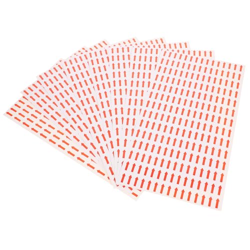 Happyyami 50 Blatt -Aufkleber Pfeile -Hinweisaufkleber Richtungsaufkleber Klebeetiketten Abnehmbare Aufkleber Warnaufkleber Multifunktionaler Markeraufkleber Heißschmelzkleber Weiß von Happyyami