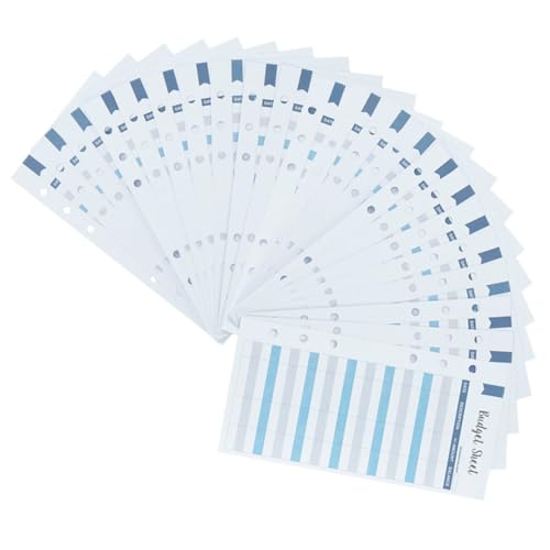 Happyyami 50 Blatt Tagesbudgetpapier Ausgabenbudgetplaner Einlagen Monatlicher Bargeldbudgetplaner Ordner Budgetierungsbudgetbuchplaner Mit Budgetabschnitt Haushaltsbudgetpapier von Happyyami
