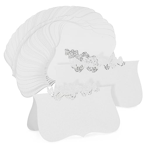 Happyyami 50 Stck. Sitzplatzkarte Tischkarten Hochzeit Zeltplatzkarten Kleine Tischkarten Aus Papier Kartentisch Tischzelt Tischkarte Tischzeltkarten Perlenpapier von Happyyami