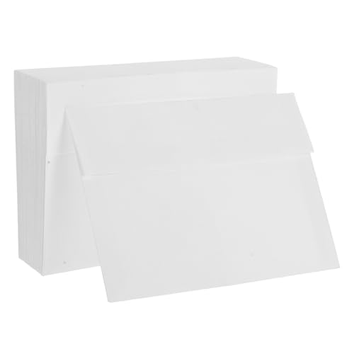 Happyyami 50 Stück Blanko Umschläge Dekorative Umschläge Event Umschläge Abschluss Einladungs Umschläge Urlaubskarten Umschläge Postkarten Umschläge Feier Umschläge Weißes Papier von Happyyami