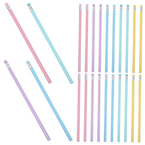 Happyyami 50 Stück Macaron Holzkohle LED Rosa Radiergummi Ästhetische Radiergummis Zeichen Und Schreibwaren Graphit Buntstifte Für Das Klassenzimmer Von Kindern Dünne Bleistifte von Happyyami