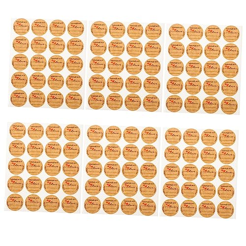 Happyyami 600Blätter Selbstklebende Aufkleber für Dekoration Kraftpapier Sticker für Party und Bastelbedarf für Beschriftungen und Kreative Projekte Happyyami 600Blätter Selbstklebende Aufkleber für Dekoration Kraftpapier Sticker für Party und Bastelbedarf für Beschriftungen und Kreative Projekte von Happyyami