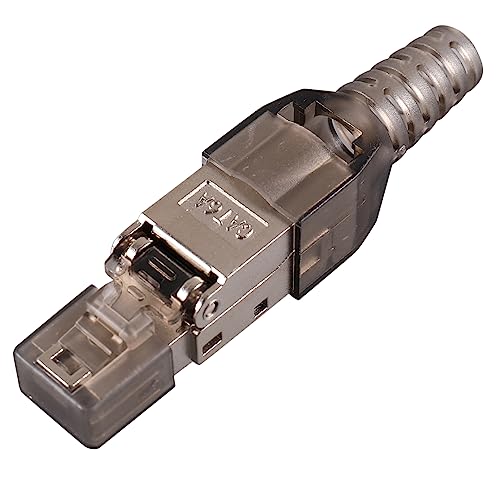 Happyyami 6A Ethernet Kabel Cat Werkzeugfreier Geschirmter Modularstecker für Lan Installieren Stabil Zuverlässig für Netzwerkkonnektivität von Happyyami