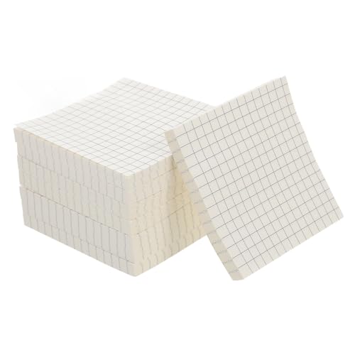 Happyyami 8 Notizbuch Punkt Aufkleber beachten selbstklebende Notizzettel gefüttert klebrig Notizpolster Büro-Memo-Aufkleber Notizblock studieren Lernnotizblock Papier Weiß von Happyyami