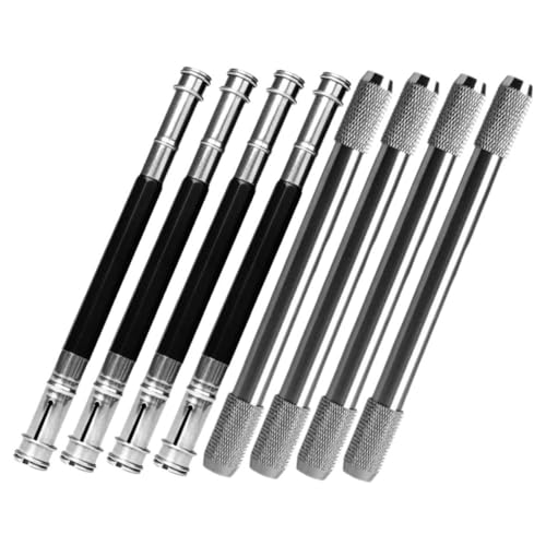 Happyyami 8 Stück Bleistiftverlängerer Ende Bleistifte Skizzieren Graphit Schulbedarf Schreibwaren Bleistifte Masse Werkzeug Verlängerung Wachsmalstifte Kohlehalter Metall von Happyyami