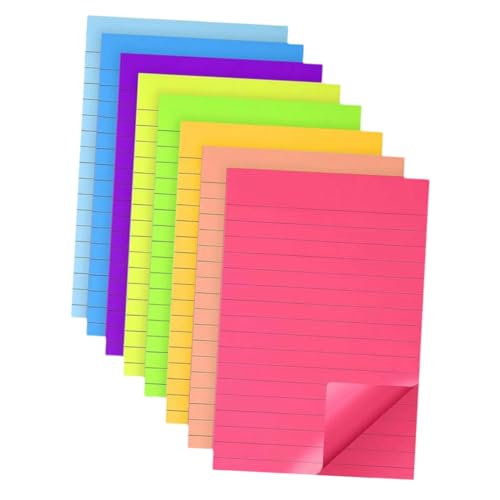 Happyyami 8 Stück Horizontale Selbstklebende Notizblöcke Notizblock Pastell Kleine Notizblöcke Buntes Briefpapier Collegeblock Mit Linien Liniertes Schreiben Kleine Notizen Klebrige Happyyami 8 Stück Horizontale Selbstklebende Notizblöcke Notizblock Pastell Kleine Notizblöcke Buntes Briefpapier Collegeblock Mit Linien Liniertes Schreiben Kleine Notizen Klebrige von Happyyami