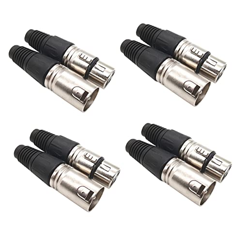 Happyyami 8Stücke Xlr Polige Männliche Weibliche Anschlüsse Mikrofonkabel Zubehör für DIY Mikrofonkabel Kompatibel mit Lautsprechern Dmx Beleuchtung Happyyami 8Stücke Xlr Polige Männliche Weibliche Anschlüsse Mikrofonkabel Zubehör für DIY Mikrofonkabel Kompatibel mit Lautsprechern Dmx Beleuchtung von Happyyami