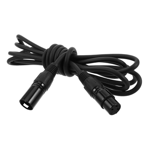 Happyyami Abgeschirmtes Xlr Mikrofonkabel Mit Schwarzem Zinklegierungskopf Symmetrischer Audioübertragung Für Anwendungen Minimiert Interferenzen von Happyyami