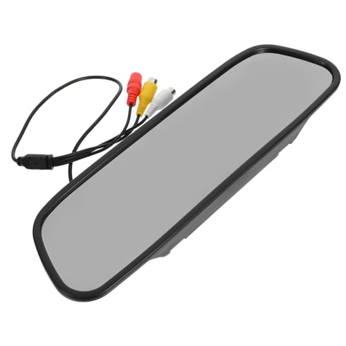 Happyyami Anzeige im Rückspiegel Rückseite Rückansicht Innere Auto rückspiegel Ersatz Auto überwacht Anzeigebildschirm Autozubehör Rückfahrkamera-Monitor Abs Black von Happyyami