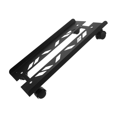 Happyyami Computer-Host-Halterung CPU-Stahlrollständer Computerständer für Laptop Stand Rollbarer Computerständer Rollbarer Computergehäuse Halter Computerturm-Bodenständer CPU-Ständer Black von Happyyami