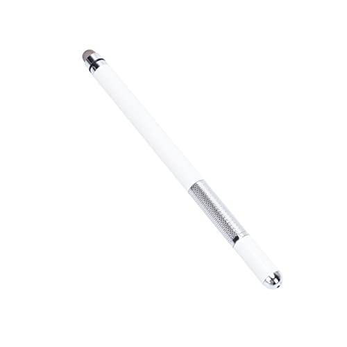 Happyyami Doppelter Kapazitiver Stylus Für Touchscreens Metall Bildschirmstift Für Tablets Smartphones Weiß Eingabestift Für Präzises Zeichnen Schreiben von Happyyami