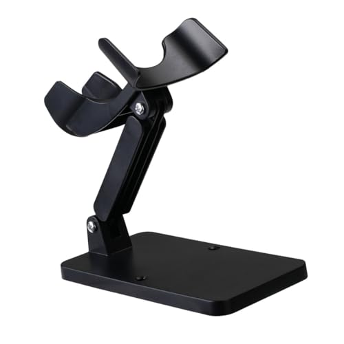 Happyyami Halterung für Scangeräte Stand Unterstützung Universal- Scannerständer für den Schreibtisch Gestell hoch Halter für Barcode-Scanner Mikrofon-Tischständer Scannerhalter Abs Black von Happyyami
