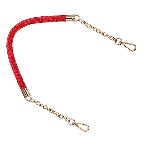 Happyyami Kunstleder Schultergurt Mit Metallkette Verstellbarer Damen Taschengurt Für Handtaschen Umhängetaschen Einkaufstaschen Robuster Abnehmbarer Riemen Einfach von Happyyami