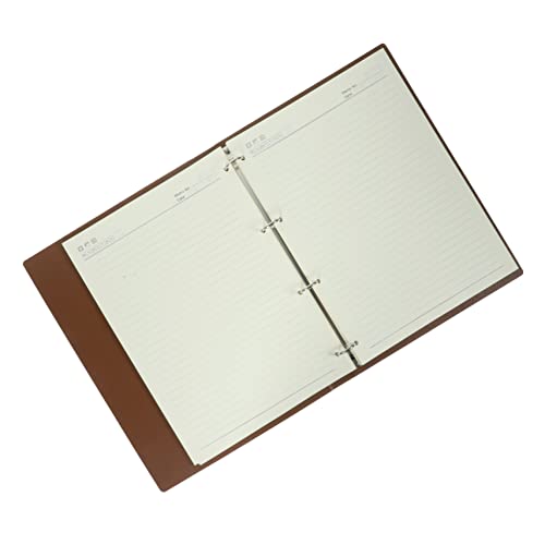 Happyyami NOTEPAD für Lederbedeckungen Binder-Tagebuch Binder Notebook a4 Notizbuch für Studenten Tragbares Notizbuch Notizblock für Arbeit Büro-Notizblock Papier Brown Happyyami NOTEPAD für Lederbedeckungen Binder-Tagebuch Binder Notebook a4 Notizbuch für Studenten Tragbares Notizbuch Notizblock für Arbeit Büro-Notizblock Papier Brown von Happyyami
