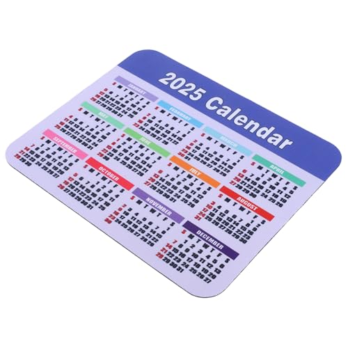 Happyyami Pad Kalender Rutschfestes Mauspad mit Kalenderfunktion für Schreibtisch Praktisch für Büro und Home Office Schwarz von Happyyami