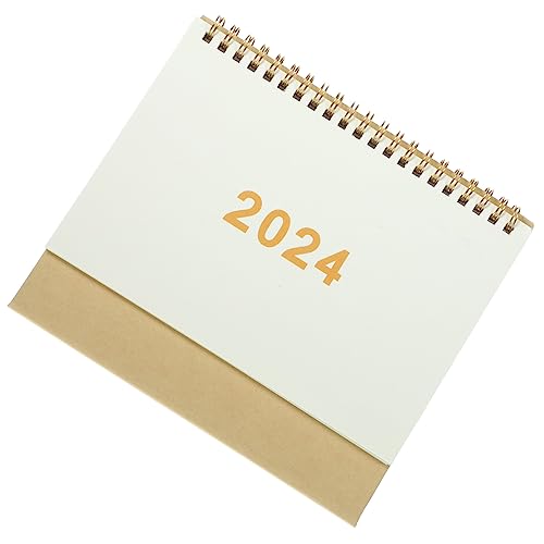 Happyyami Stehender Kalender Dekorativer Büro Kalender mit Spiralbindung Design für Lehrer und Büroangestellte Vielseitig Einsetzbar von Happyyami