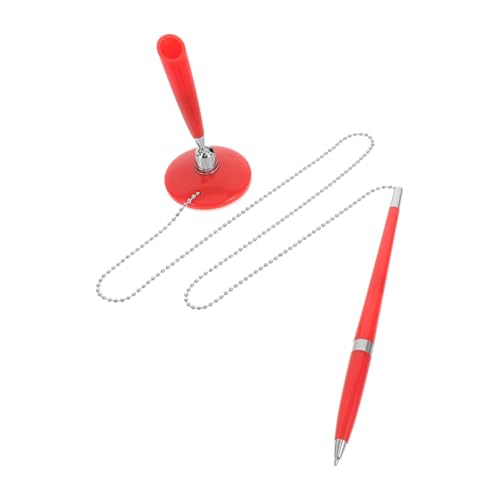Happyyami Stift unterschreiben Kette Stifte feine Spitze glatt schreibende Stifte Magnetstift kugelschreiber schreibtischzubehör Büro Stift Tragenresistente Stift Plastik rot von Happyyami