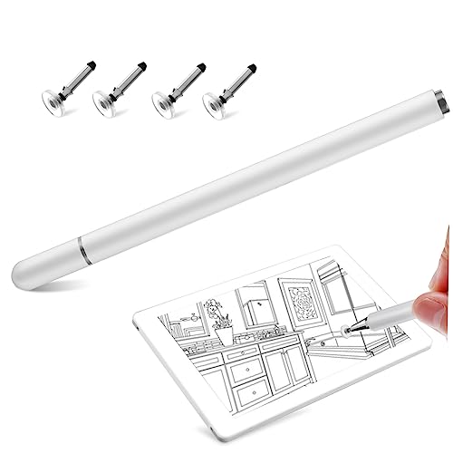 Happyyami Stylus Pen Für Touchscreen Kapazitiver Eingabestift Mit Ersatzspitzen Hoher Empfindlichkeit Magnetischer Schutzkappe Für Tablets Smartphones Hochwertiges von Happyyami