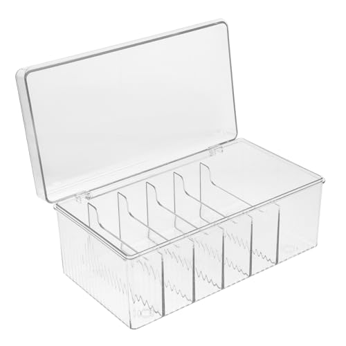 Happyyami Transparente USB Kabel Organizer Box Fächerartige Aufbewahrungslösung für Schreibtisch für Handy Ladegeräte Kabel Kleines Zubehör Geruchloses Pet Material Praktisch Happyyami Transparente USB Kabel Organizer Box Fächerartige Aufbewahrungslösung für Schreibtisch für Handy Ladegeräte Kabel Kleines Zubehör Geruchloses Pet Material Praktisch von Happyyami
