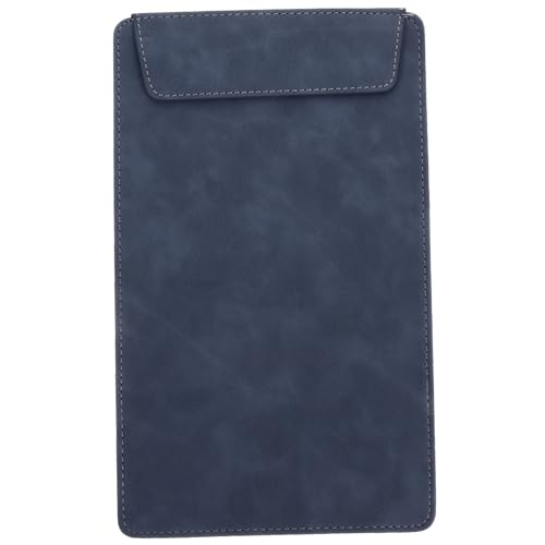 Happyyami tragbares Schreib-Klemmbrett Klemmbretter Zwischenablage für Restaurantmenüs Restaurant-Menüordner Portfolio-Ordner Planke Büroklammern Schreibunterlage Metall Navy von Happyyami