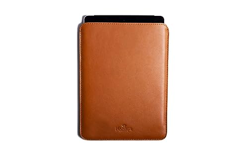 Schlanke Lederhülle für Tablet und E-Reader (iPad Pro 9,7 Zoll (2018), Hellbraun von Harber London