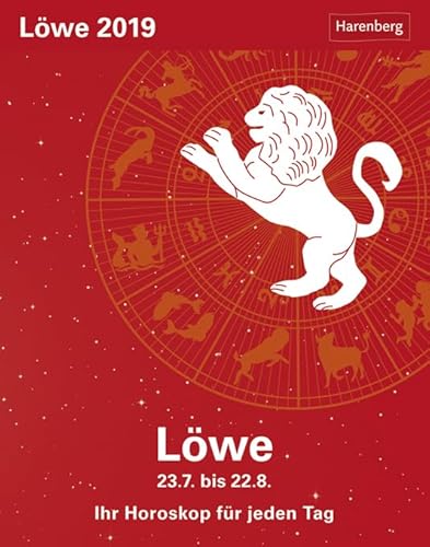 Löwe Sternzeichenkalender 2024: Tagesabreißkalender. Tischkalender 2024 mit täglichem Horoskop. Kleiner Kalender mit täglichem Blick in die Sterne: Tagesabreißkalender - Ihr Horoskop für jeden Tag von Harenberg in Athesia Kalenderverlag GmbH