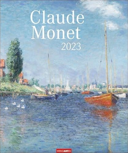 Claude Monet Kalender 2023. Kunstvoller Wandkalender mit impressionistischen Gemälden von atmosphärische Landschaften. Großer Kunst-Kalender 2023 XXL. 46x55 cm. Hochformat von Harenberg u.Weingarten