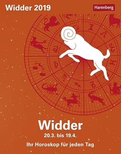 Widder Sternzeichenkalender 2024: Tagesabreißkalender. Tischkalender 2024 mit täglichem Horoskop. Kleiner Kalender mit täglichem Blick in die Sterne: Tagesabreißkalender - Ihr Horoskop für jeden Tag von Harenberg u.Weingarten