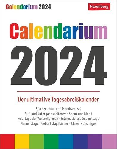 Calendarium - Kalender 2024 - Der ultimative Tagesabreißkalender - Harenberg-Verlag - 11 cm x 14 cm von Harenberg