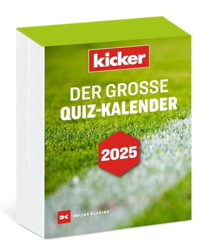 Der große kicker Quiz-Kalender - Tagesabreißkalender 2025 - Delius-Klasing-Verlag - Kalender mit fesselnden Fußball-Quizfragen - 11,6 cm x 16,3 cm Der große kicker Quiz-Kalender - Tagesabreißkalender 2025 - Delius-Klasing-Verlag - Kalender mit fesselnden Fußball-Quizfragen - 11,6 cm x 16,3 cm von Harenberg