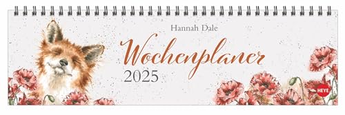 Hannah Dale Wochenquerplaner - Kalender 2025 - Heye-Verlag - Tischkalender quer mit Schulferien - 32,5 cm x 9,3 cm von Harenberg