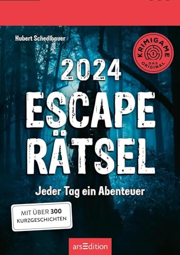 Harenberg Escape Rätsel - Tagesabreisskalender 2024 - arsEdition-Verlag - Aufstellkalender - Jeder Tag ein Abenteuer - 10,5 cm x 14,5 cm von Harenberg