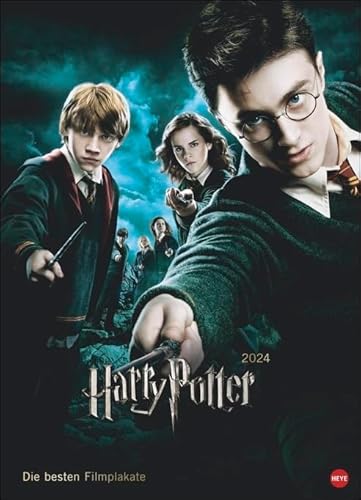 Harry Potter - Kalender 2024 - Filmplakate Edition - Posterkalender - Heye-Verlag - Wandkalender mit Kino-Postern - 49 cm x 68 cm von Harenberg